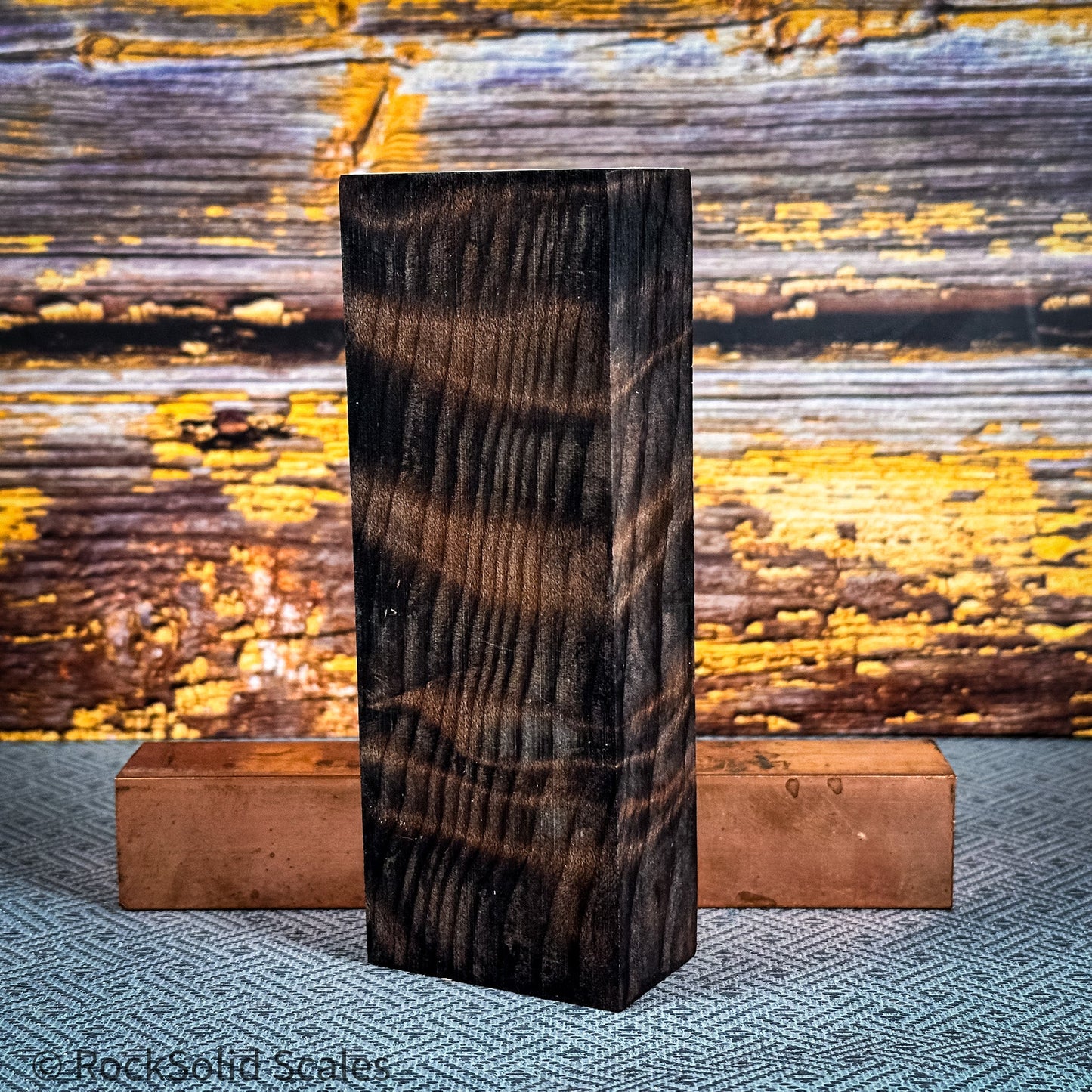#2327 - Sinister Curly Redwood Block - RockSolid Scales -