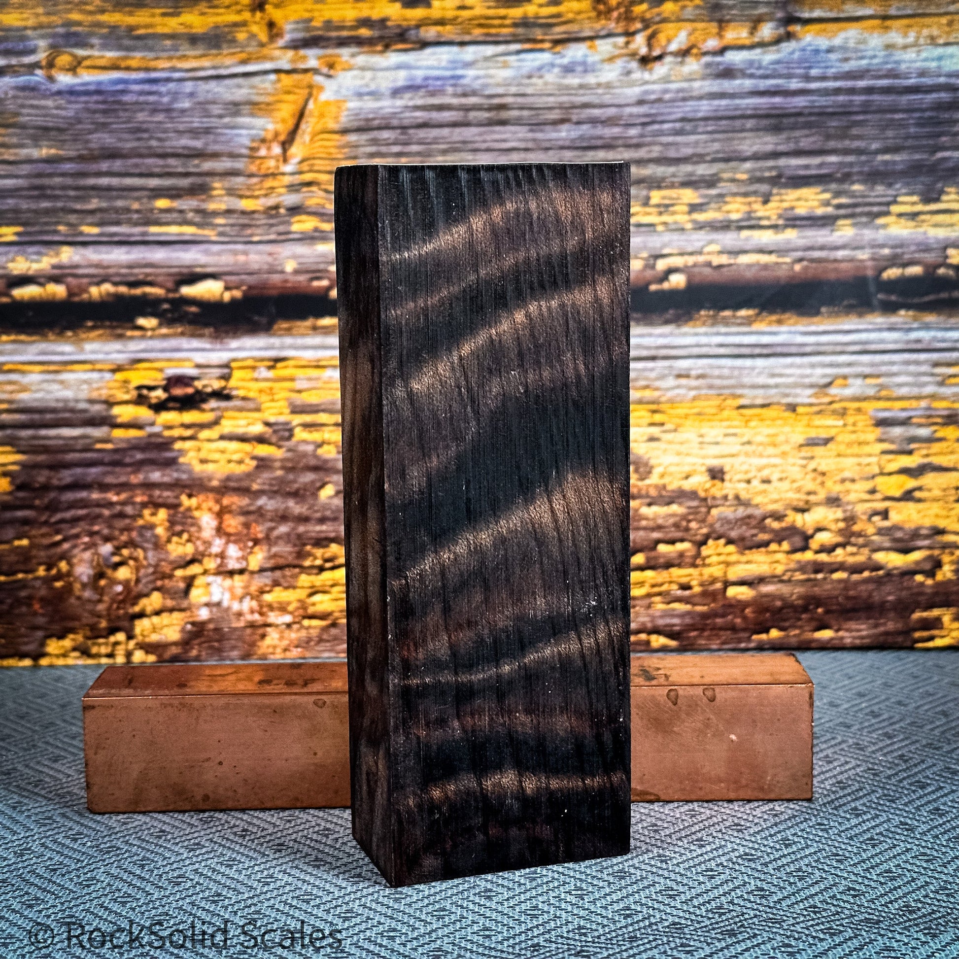 #2327 - Sinister Curly Redwood Block - RockSolid Scales -