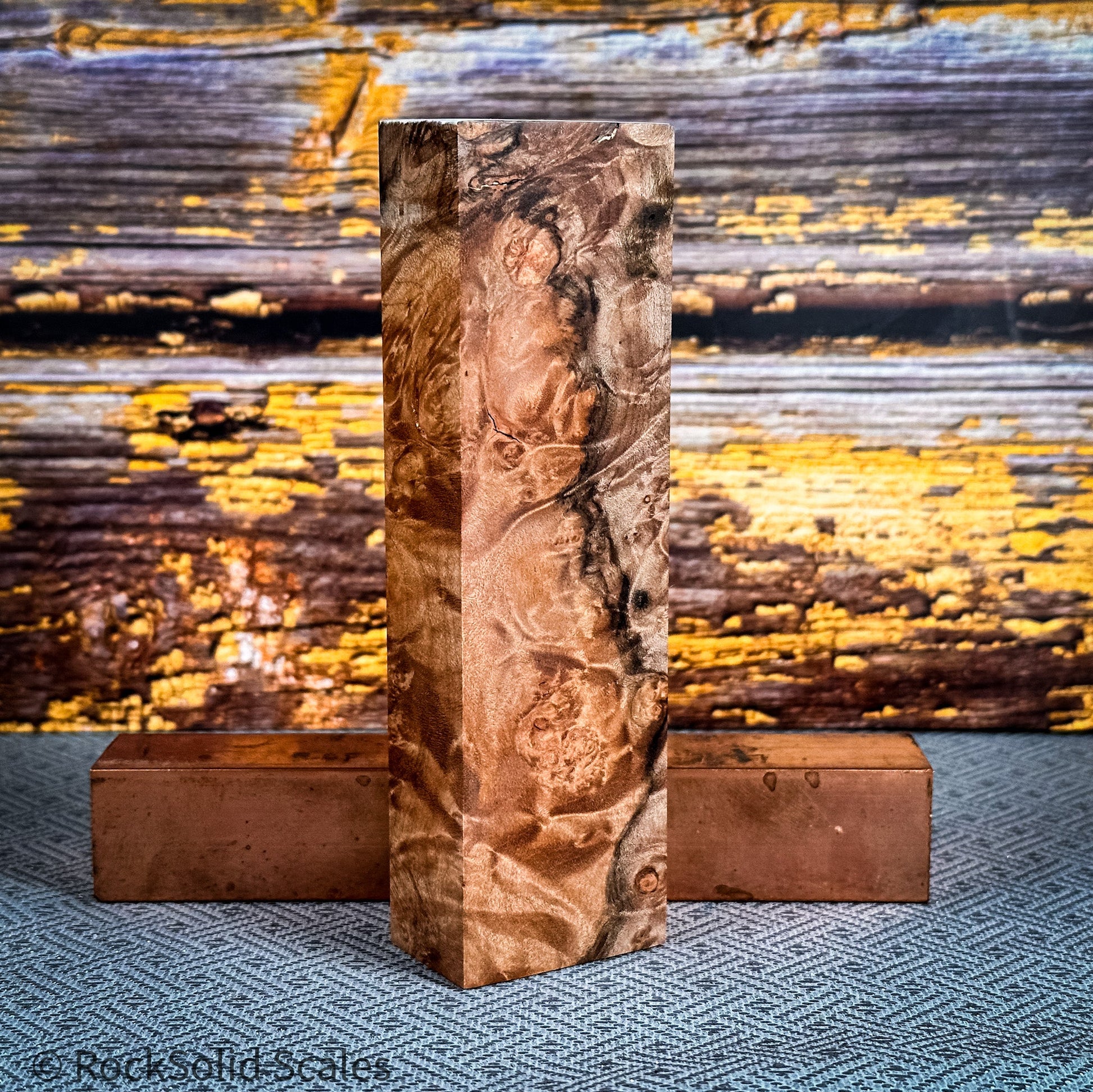 #2331 - Spalted Maple Burl Block - RockSolid Scales -