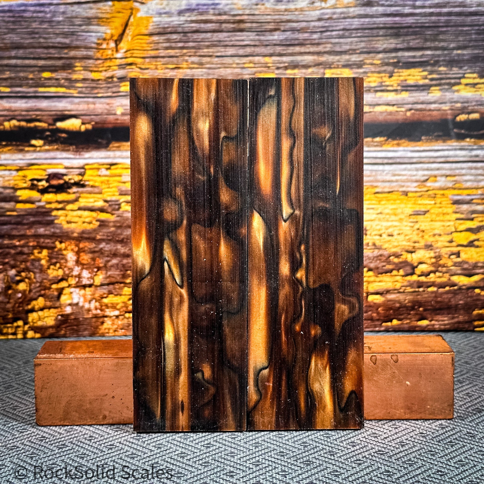 #2346 - Root Beer Swirl Acrylic - RockSolid Scales -