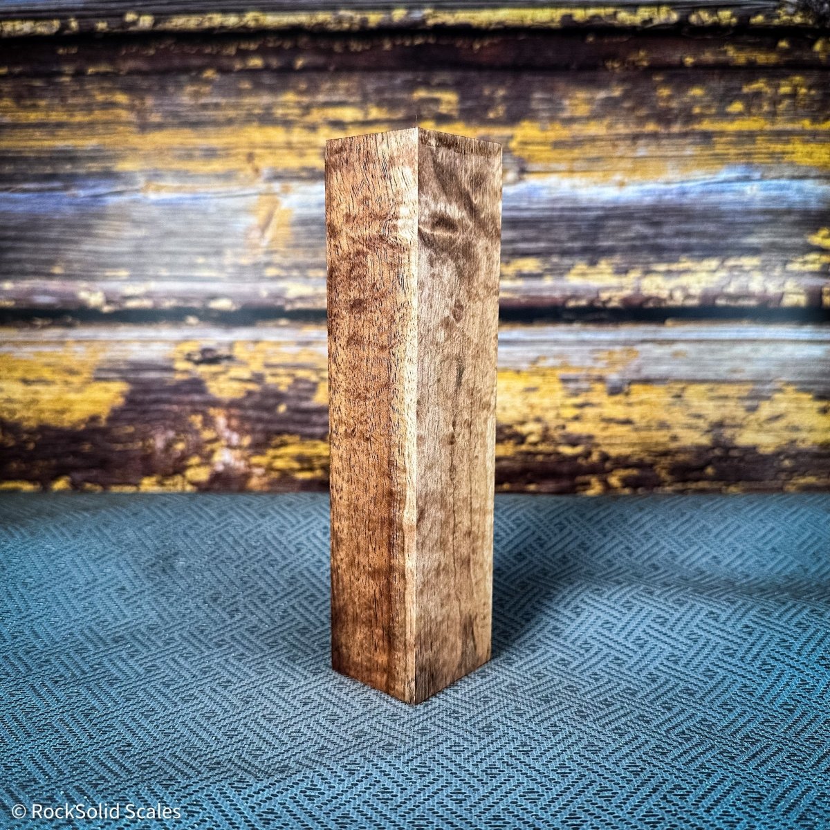 #2369 - Tasmanian Blackwood Blister-Figured Burl - K&G Stabilized Block ...