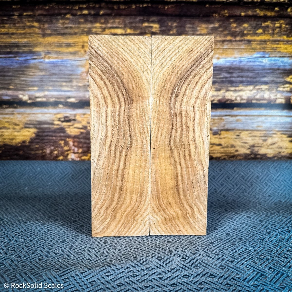 #2384 - Figured Ash - K&G Stabilized - BARGAIN BIN - RockSolid Scales -