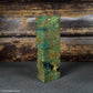 #2396 - Lime and Red Doube Dyed Yellow Cedar Burl Block - RockSolid Scales -