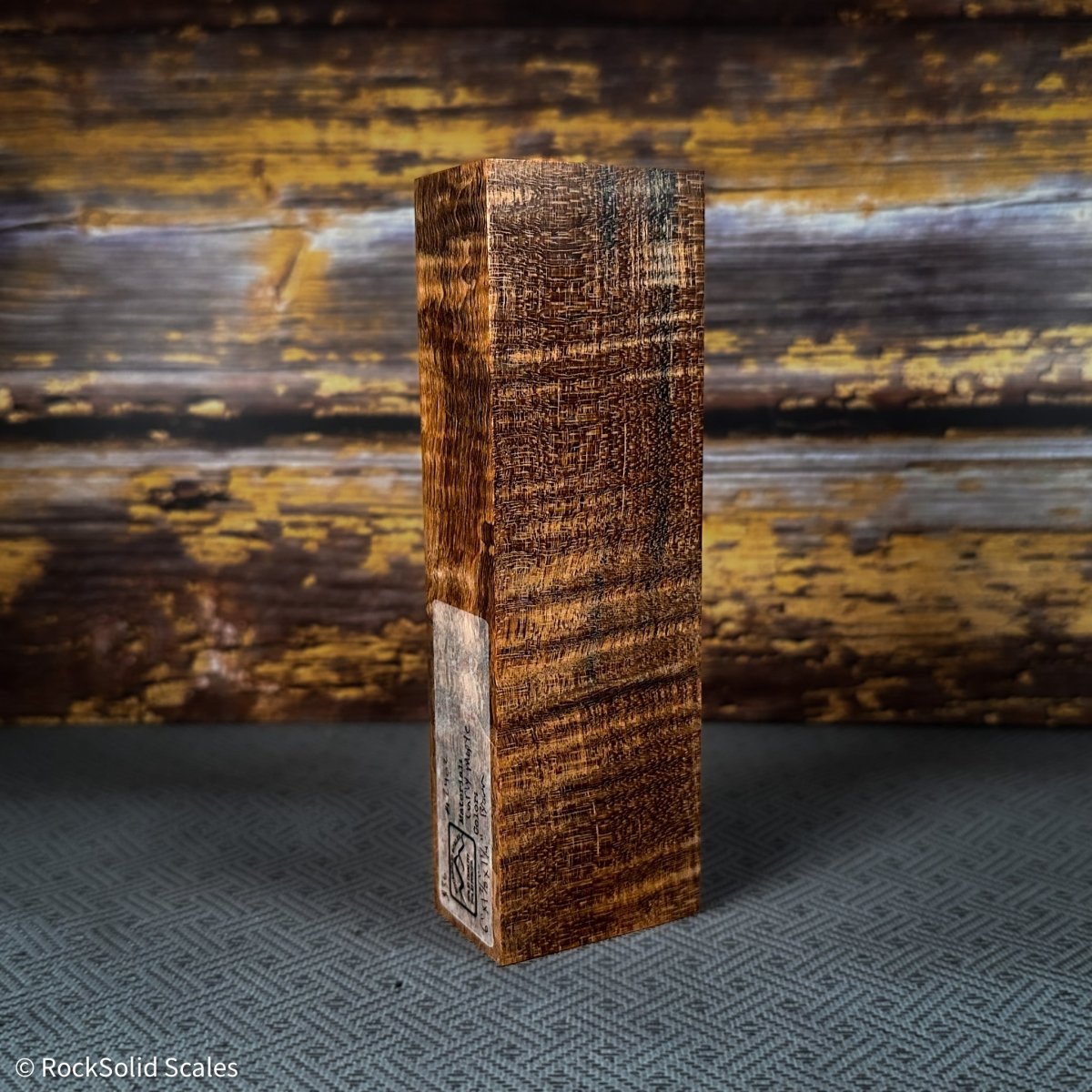 #2402 - Brown Dyed Curly Maple - Bargain Bin - RockSolid Scales -