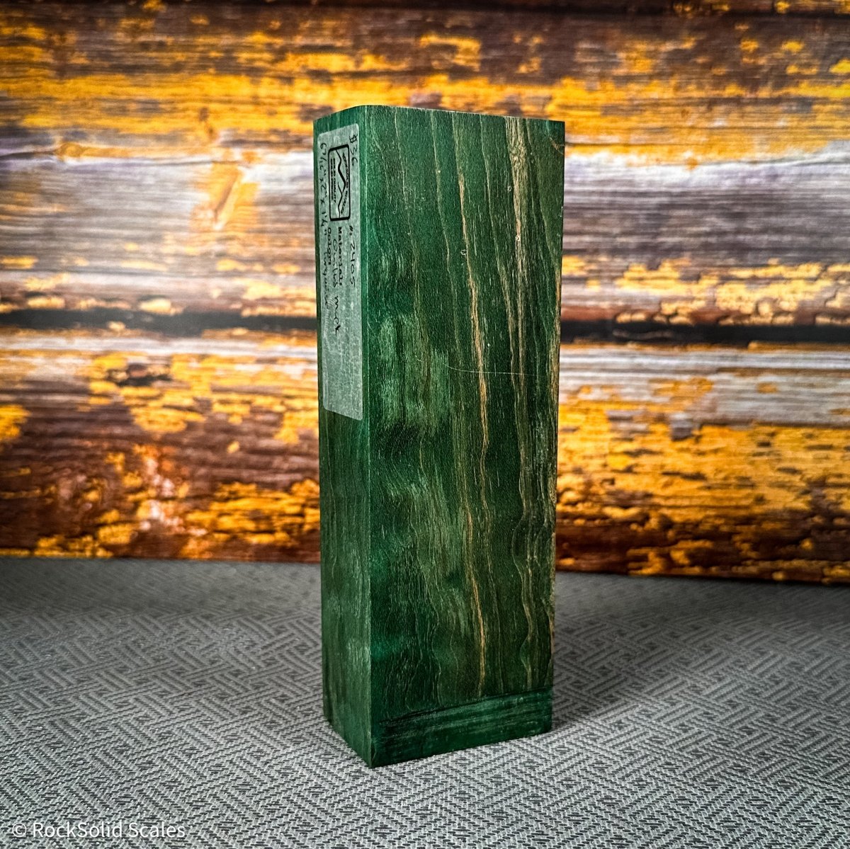 #2405 - Turquoise Quilted Maple Block - Bargain Bin - RockSolid Scales -