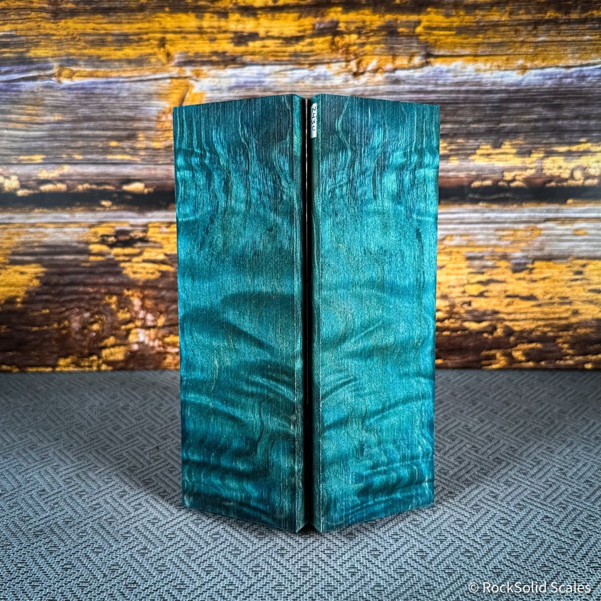 #2430 - Sean Blue Quilted Maple - RockSolid Scales -