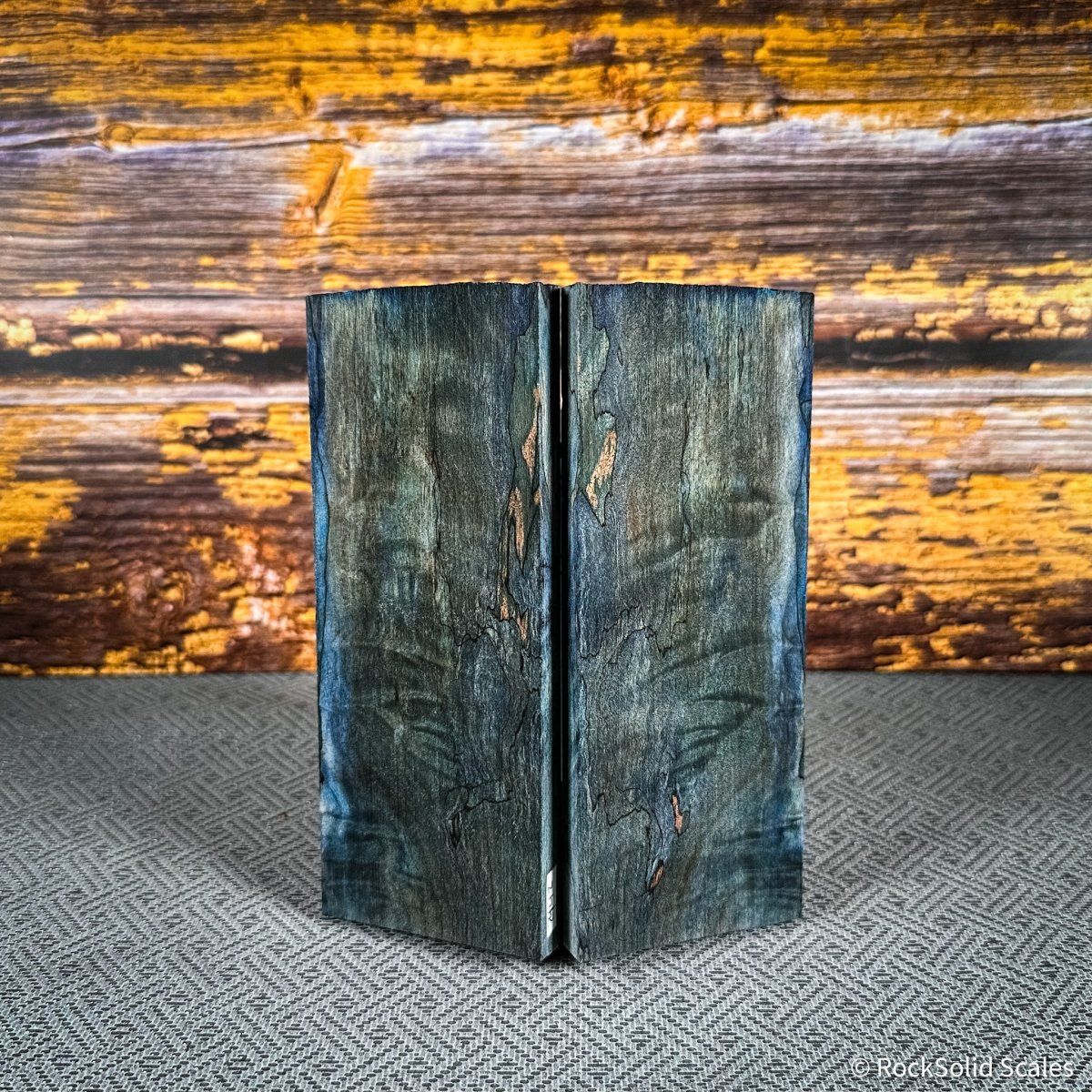 #2442 - Blue Curly Spalted Maple - RockSolid Scales -
