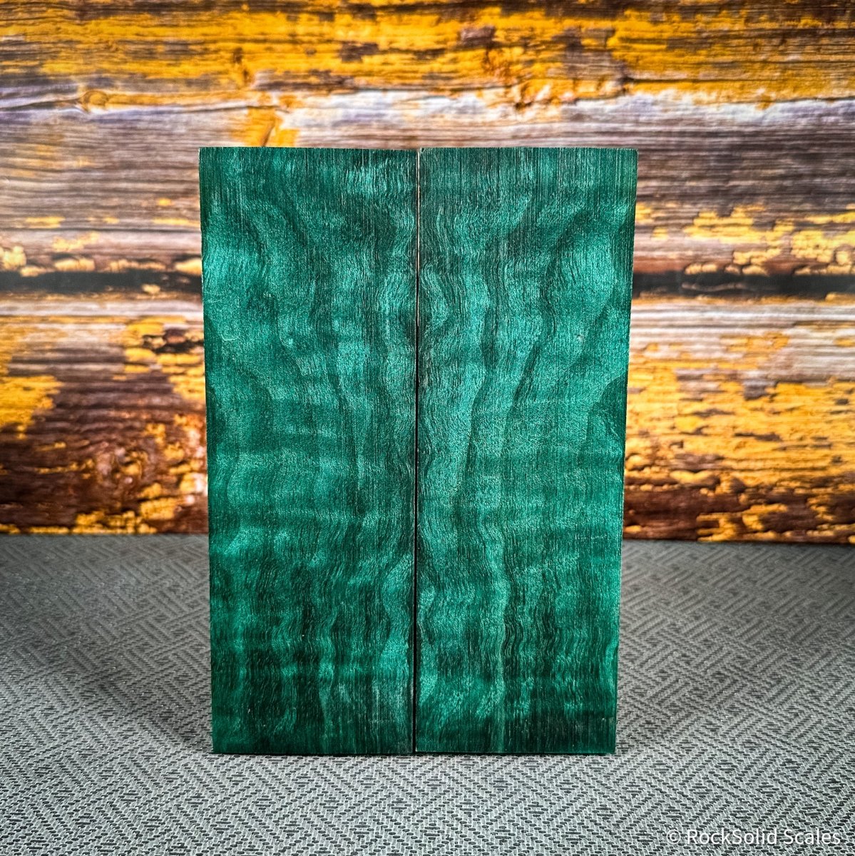 #2457 - Teal Quilted Maple - Bargain Bin - RockSolid Scales -