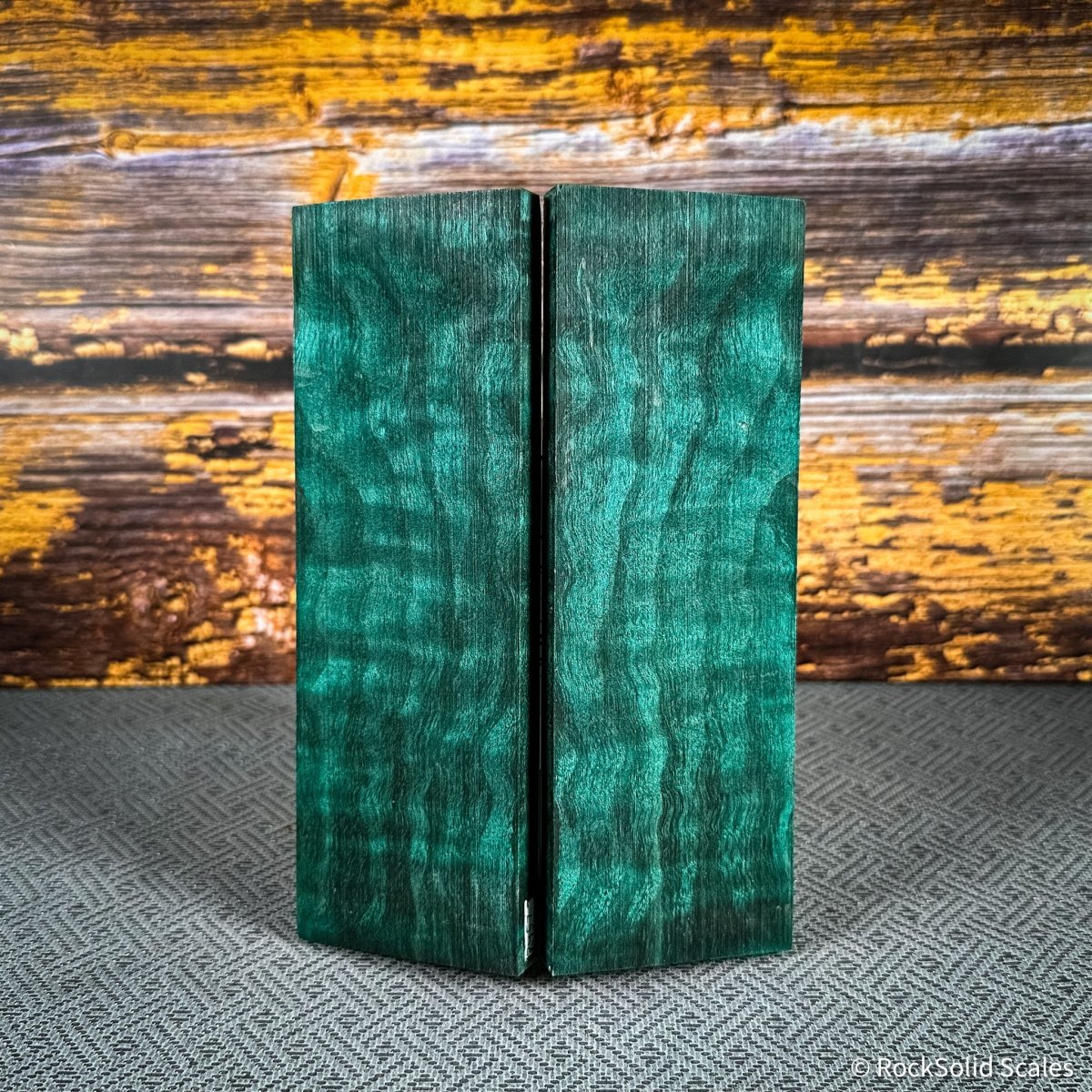 #2457 - Teal Quilted Maple - Bargain Bin - RockSolid Scales -