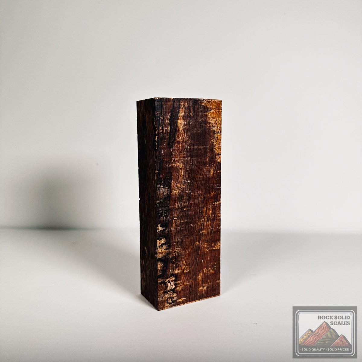 #2523 - Spalted Curly Mango Block - RockSolid Scales -