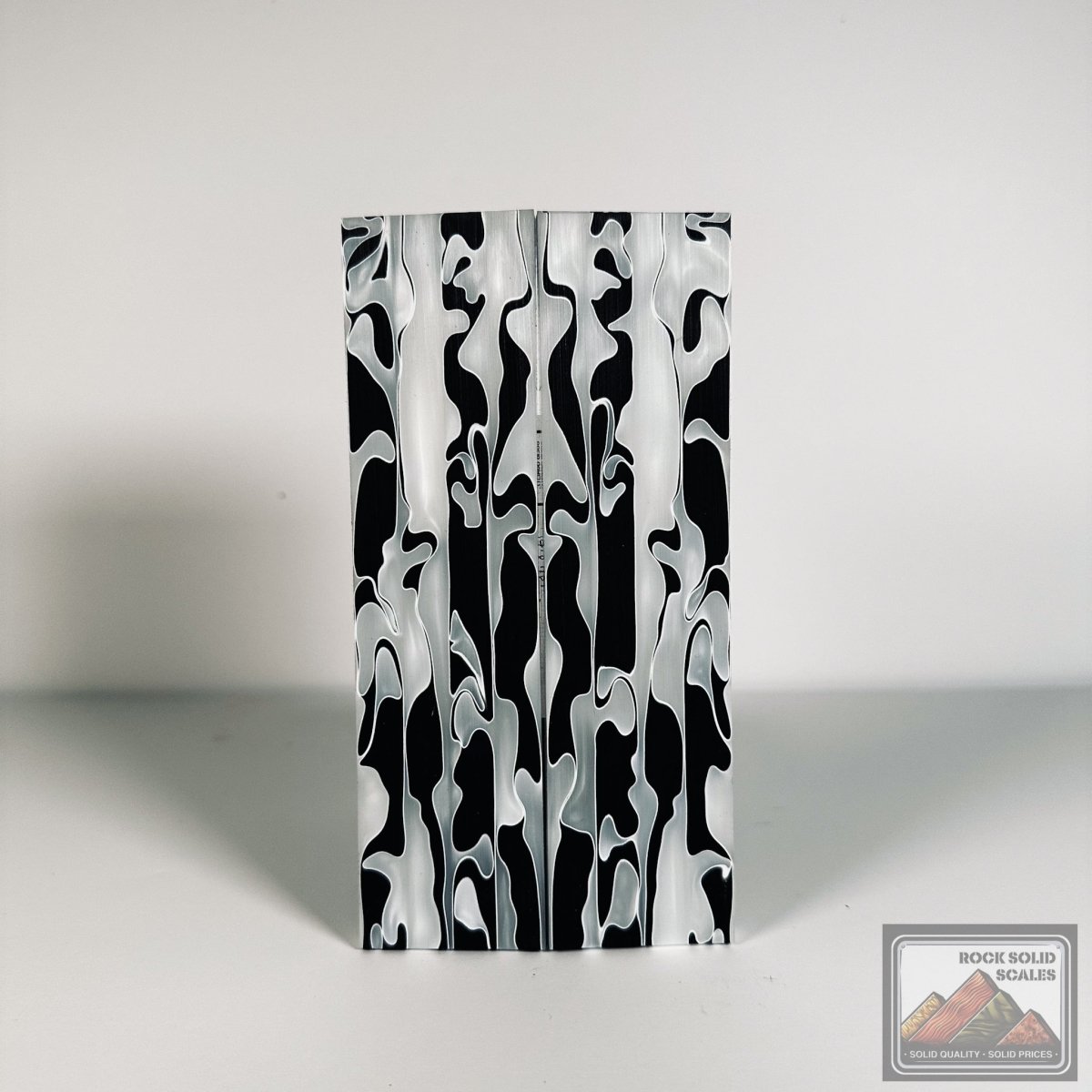 #2544 - Black and White Swirl Acrylic - RockSolid Scales -