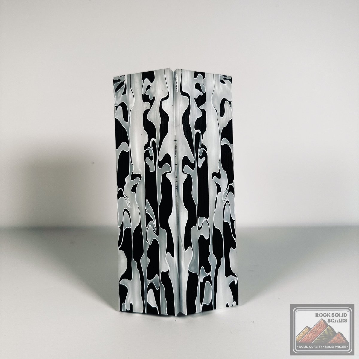 #2544 - Black and White Swirl Acrylic - RockSolid Scales -