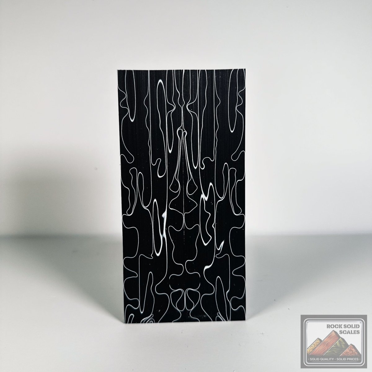 #2549 - Black/White Swirl Acrylic - RockSolid Scales -