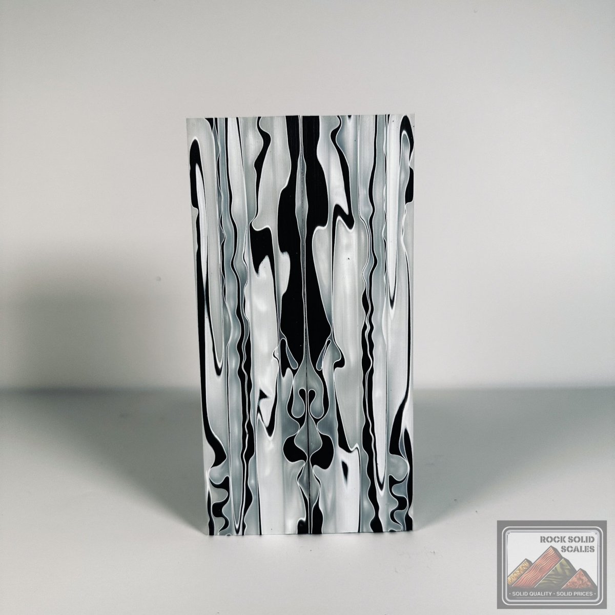 #2562 - Black/White Swirl Acrylic - RockSolid Scales -
