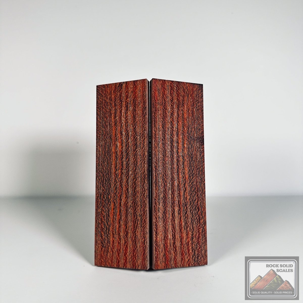 #2598 - Red and Grey Quartersawn Sycamore - RockSolid Scales -