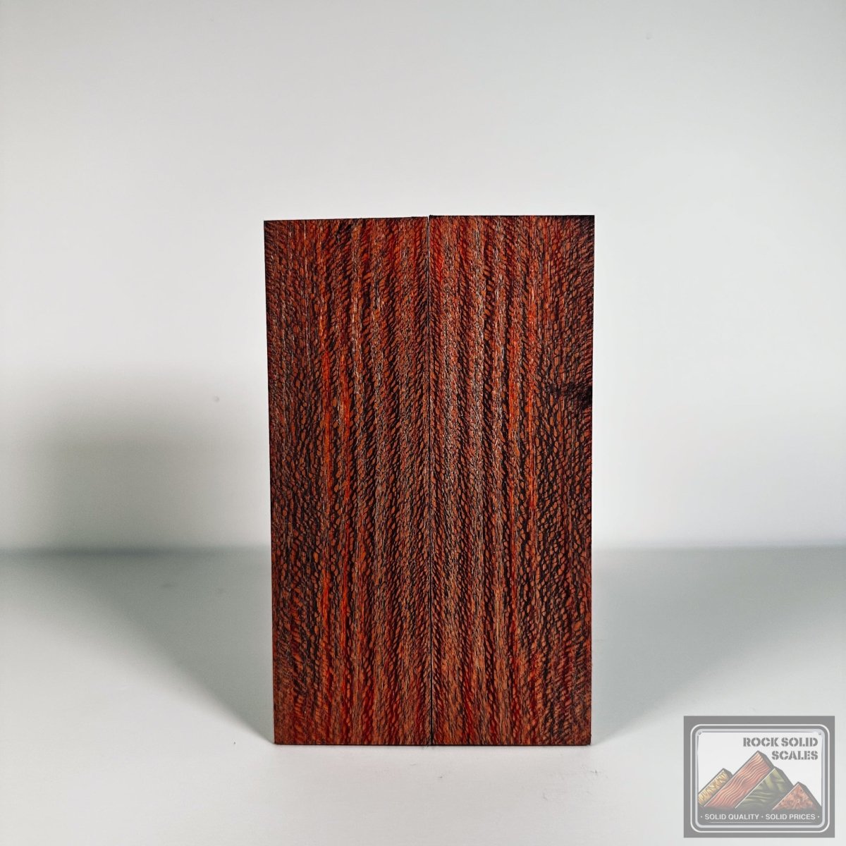 #2598 - Red and Grey Quartersawn Sycamore - RockSolid Scales -