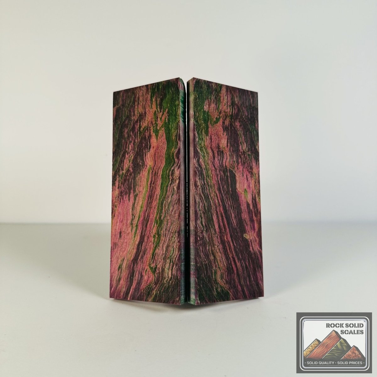 #2617 - Purple and Lime Green Curly Maple - RockSolid Scales -