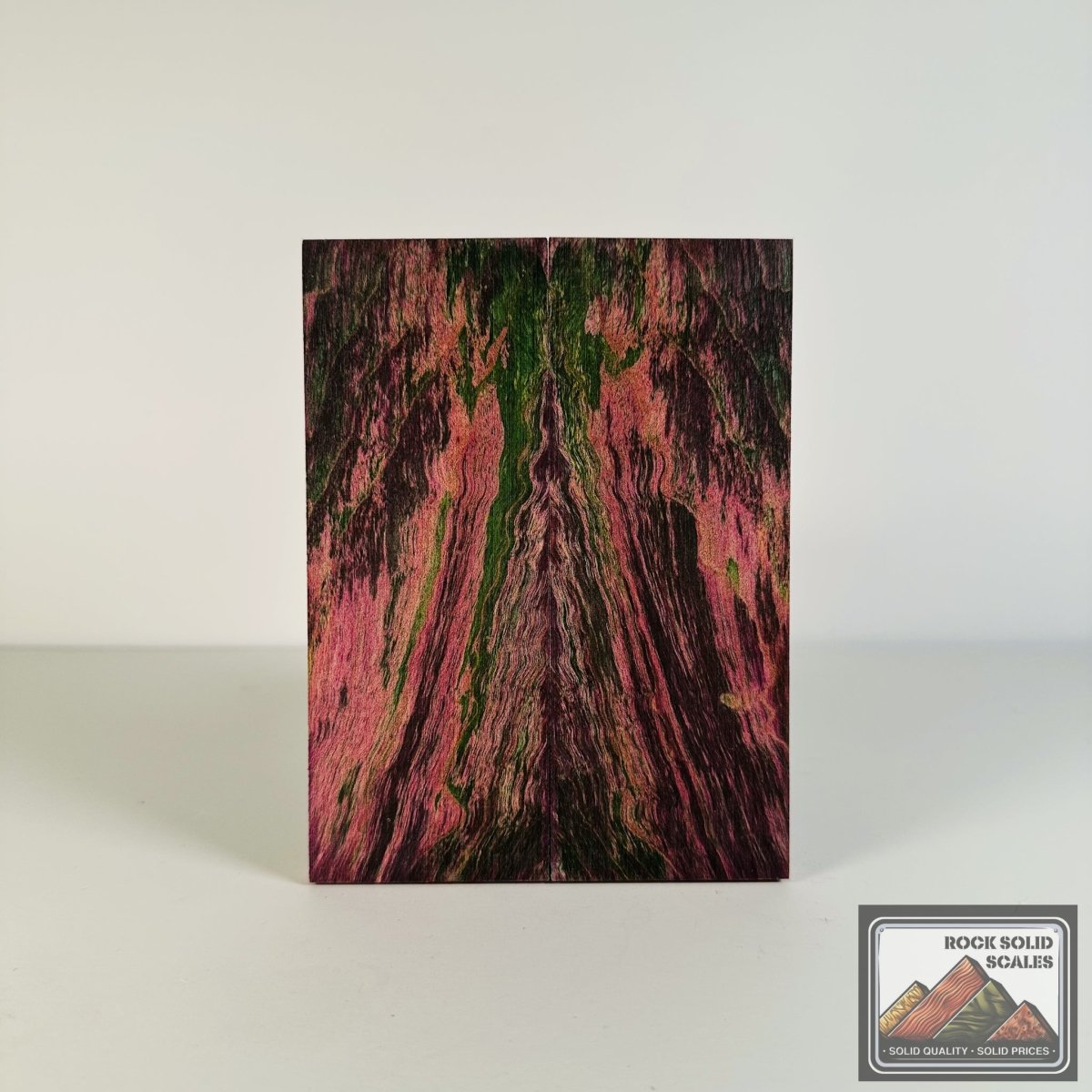 #2617 - Purple and Lime Green Curly Maple - RockSolid Scales -