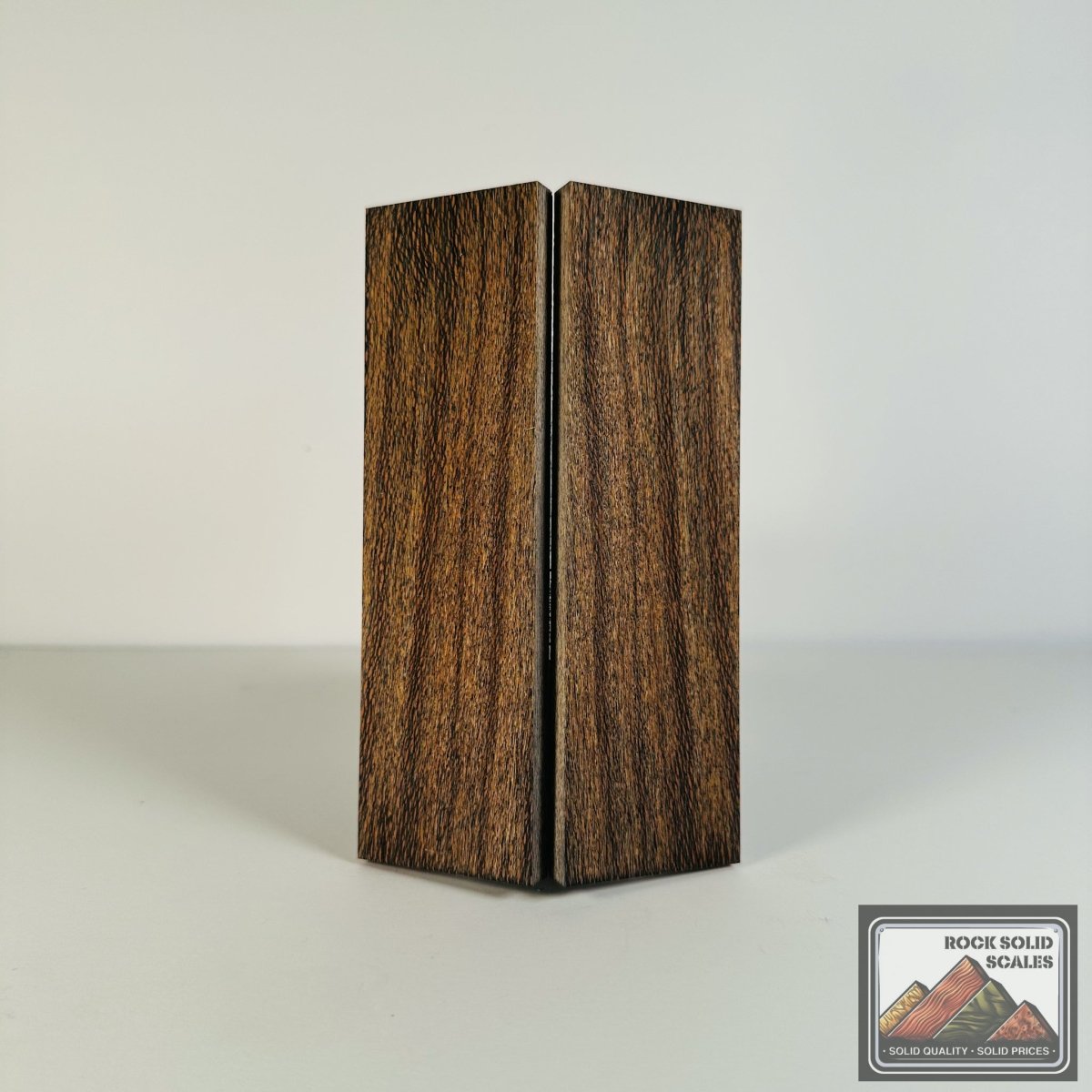 #2627 - Black and Blue Quartersawn Sycamore - RockSolid Scales -