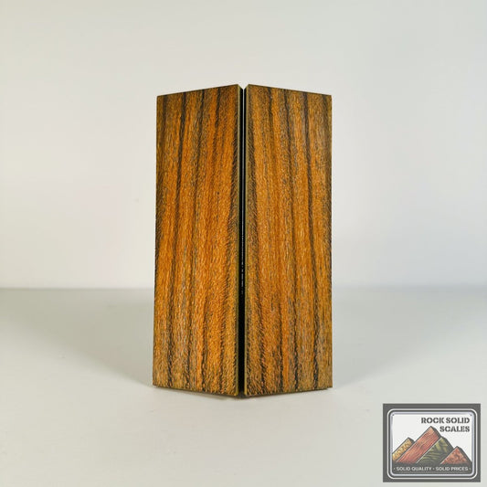 #2630 - Blue and Gold Quartersawn Sycamore - RockSolid Scales -