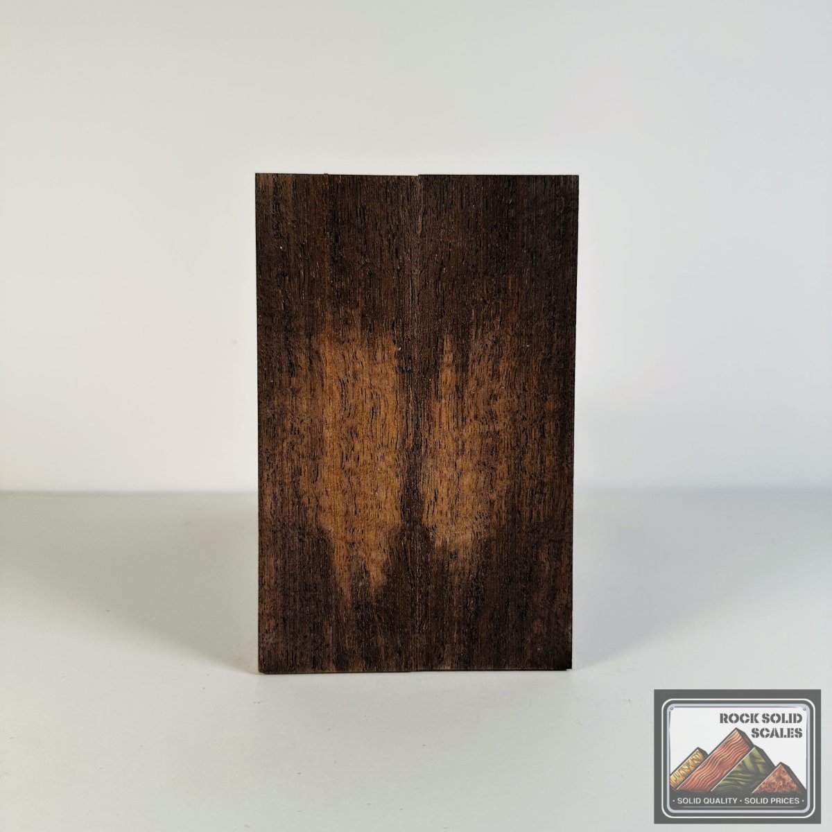 #2638 - Sinister Curly Claro Walnut Sapwood - RockSolid Scales -