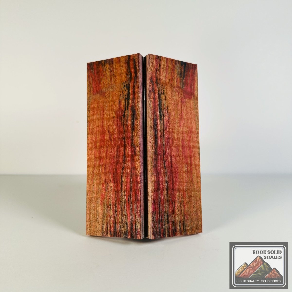 #2658 - Blue and Pink Curly Maple - RockSolid Scales -