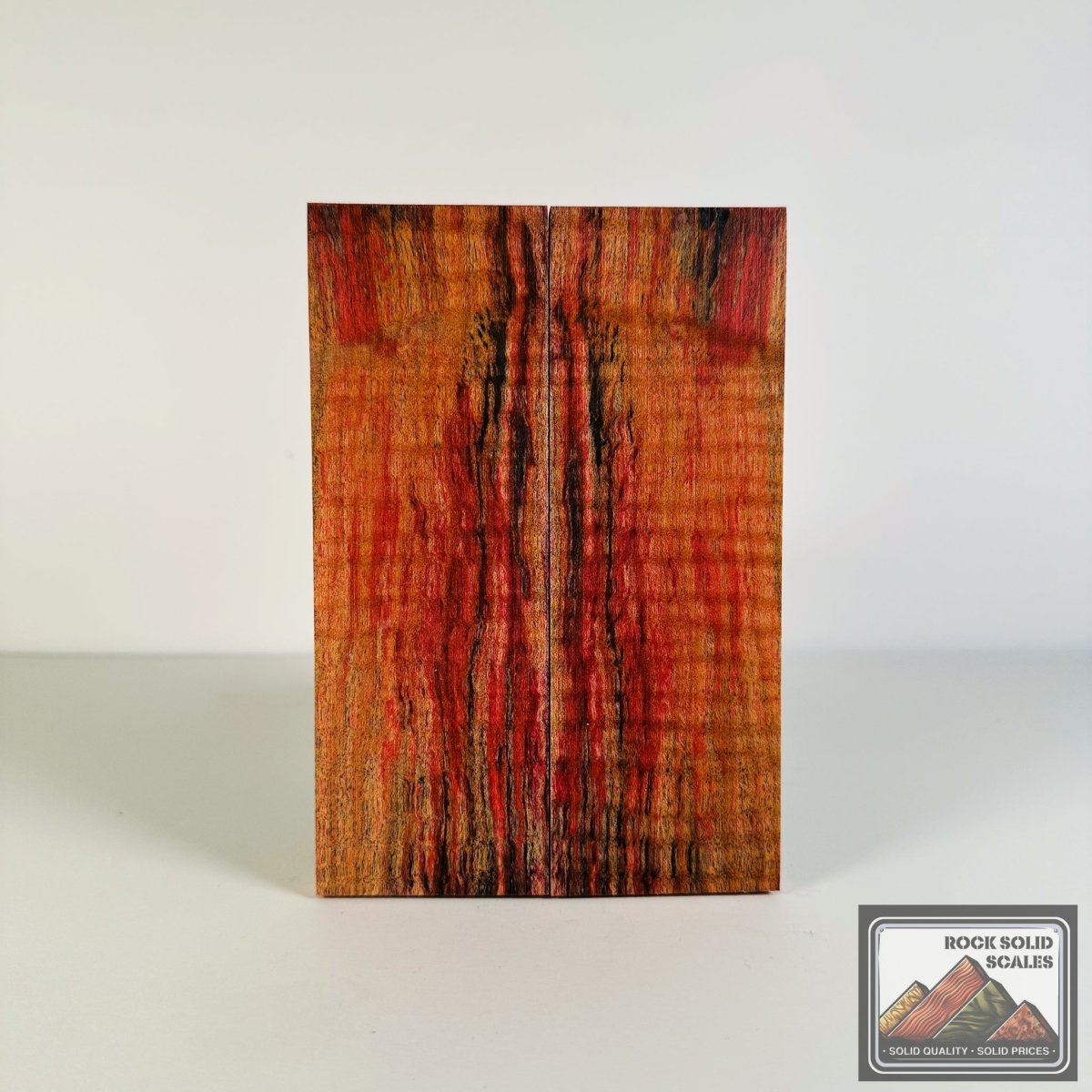 #2658 - Blue and Pink Curly Maple - RockSolid Scales -