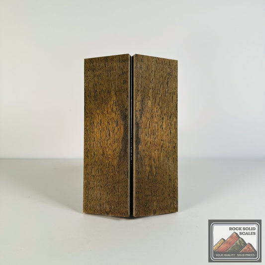 #2661 - Green Curly Claro Walnut Sapwood - RockSolid Scales -
