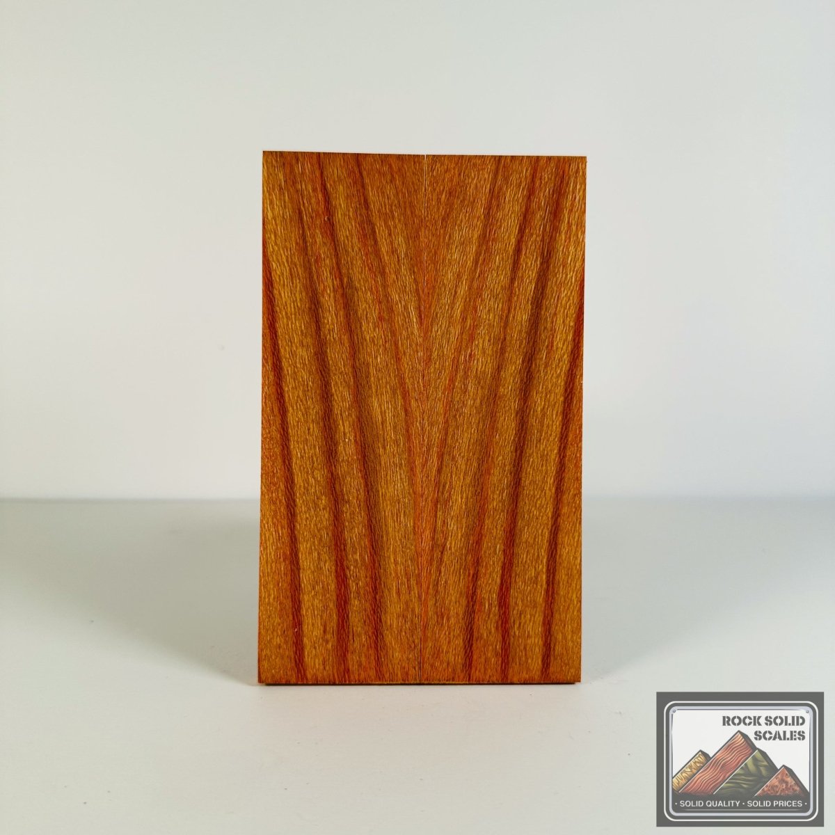 #2672 - Red and Gold Quartersawn Sycamore - RockSolid Scales -