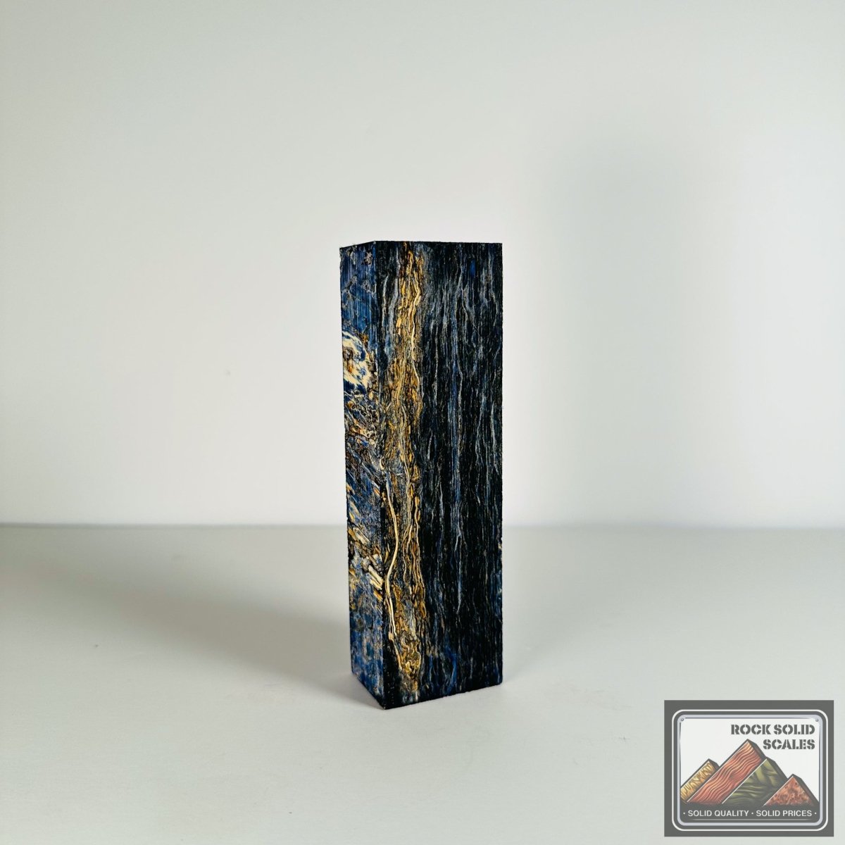 #2691 - Blue Hempwood Block - RockSolid Scales -