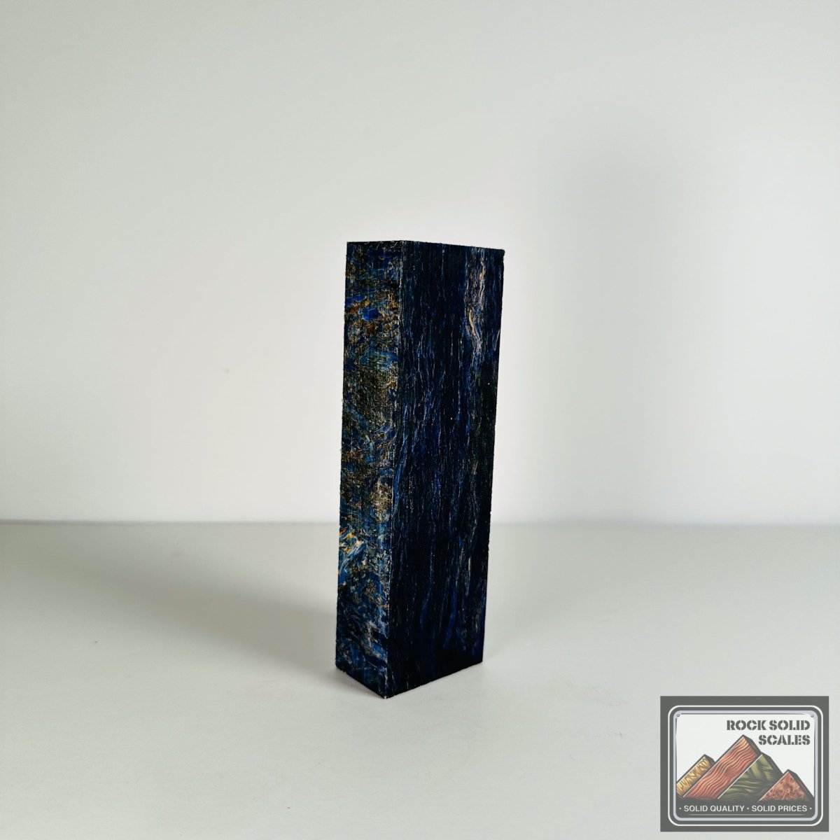 #2691 - Blue Hempwood Block - RockSolid Scales -