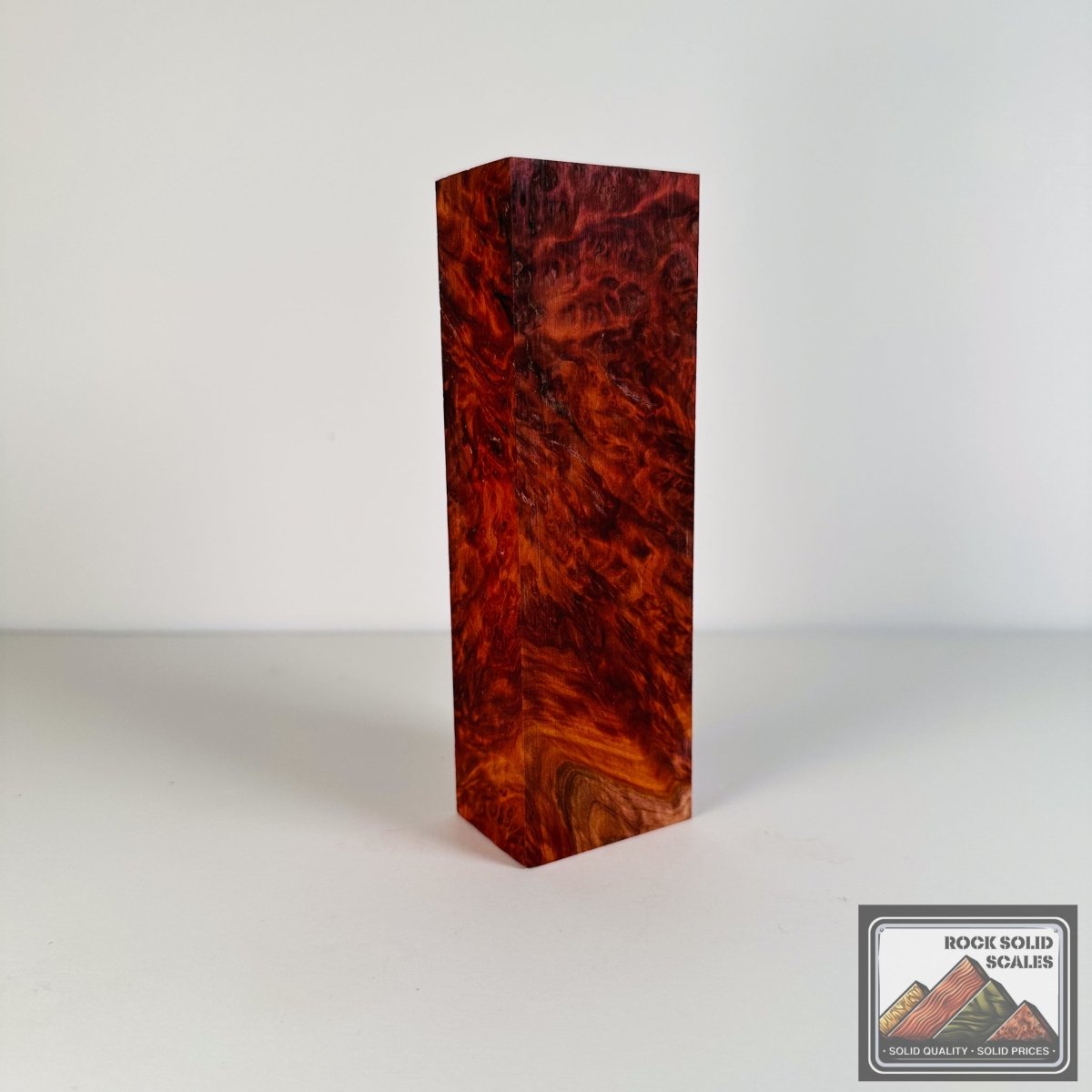 #2697 - Red Morell Burl Block - RockSolid Scales -