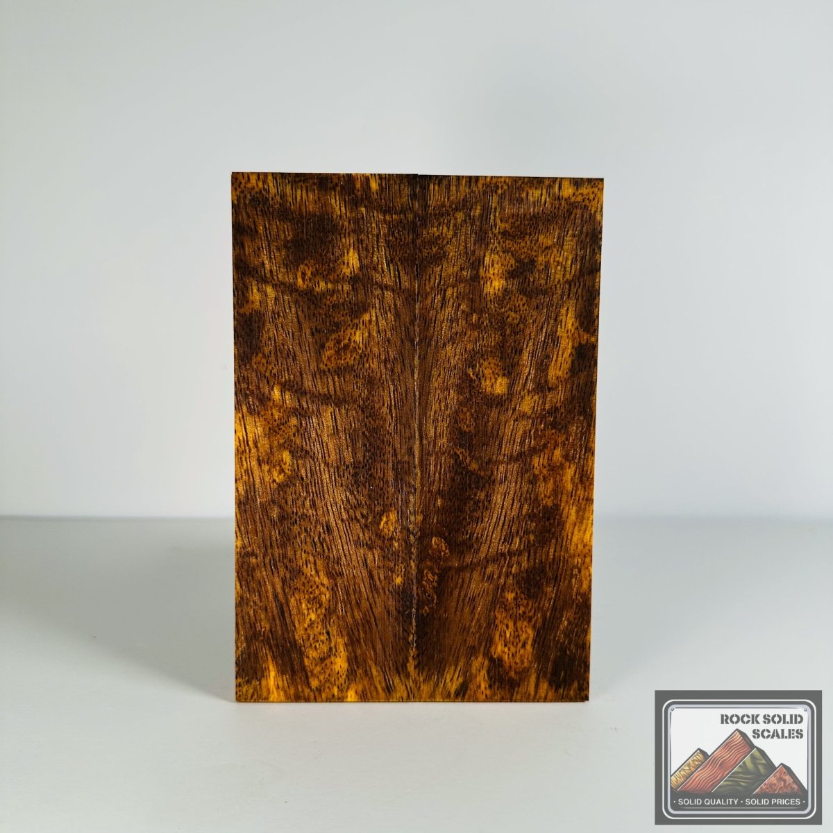 #2699 - Sunset and Grey Spalted Curly Mango - RockSolid Scales -