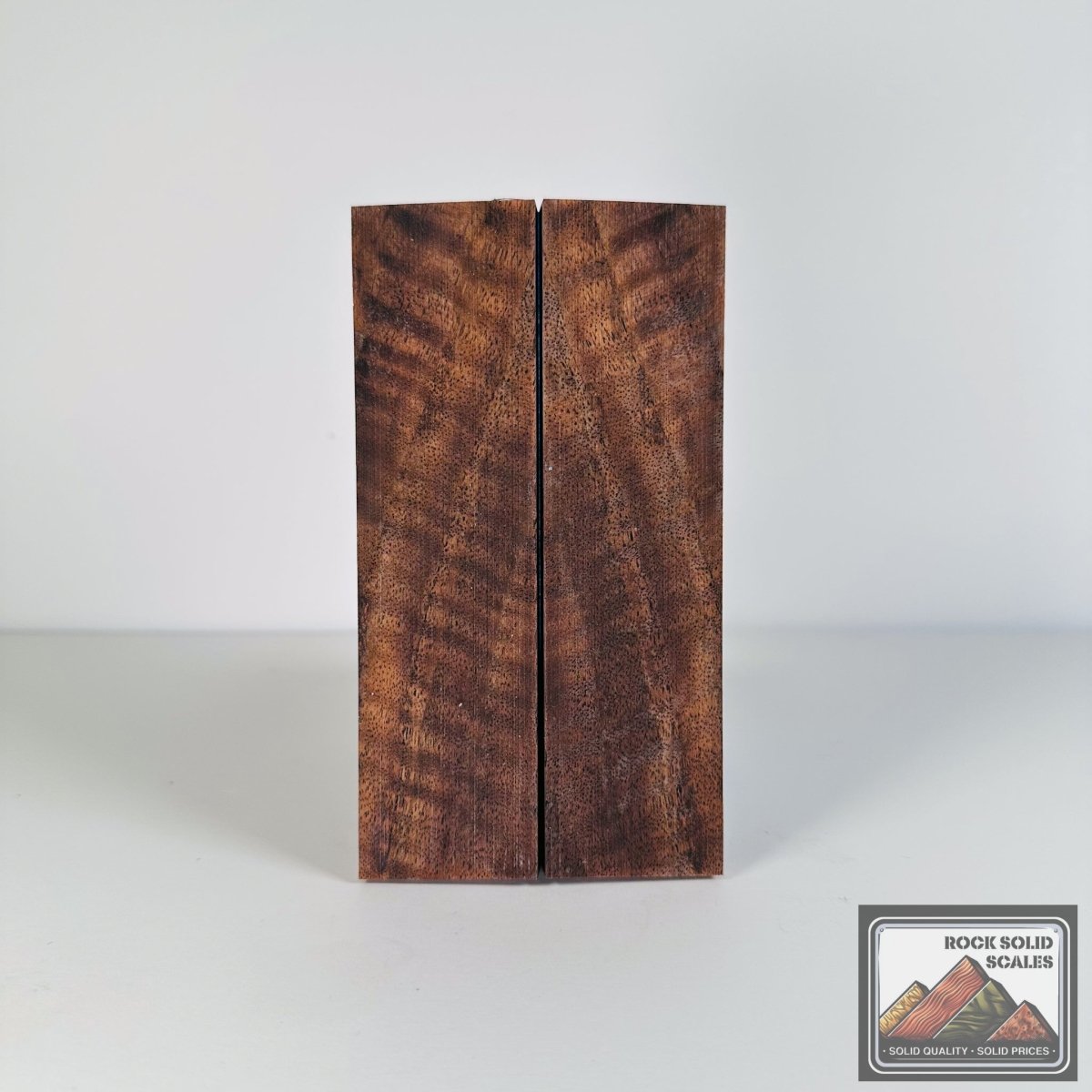#2713 - Exhibition Grade Curly Claro Walnut - RockSolid Scales -