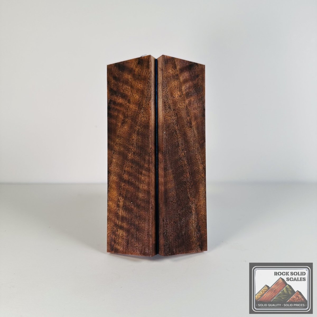 #2713 - Exhibition Grade Curly Claro Walnut - RockSolid Scales -