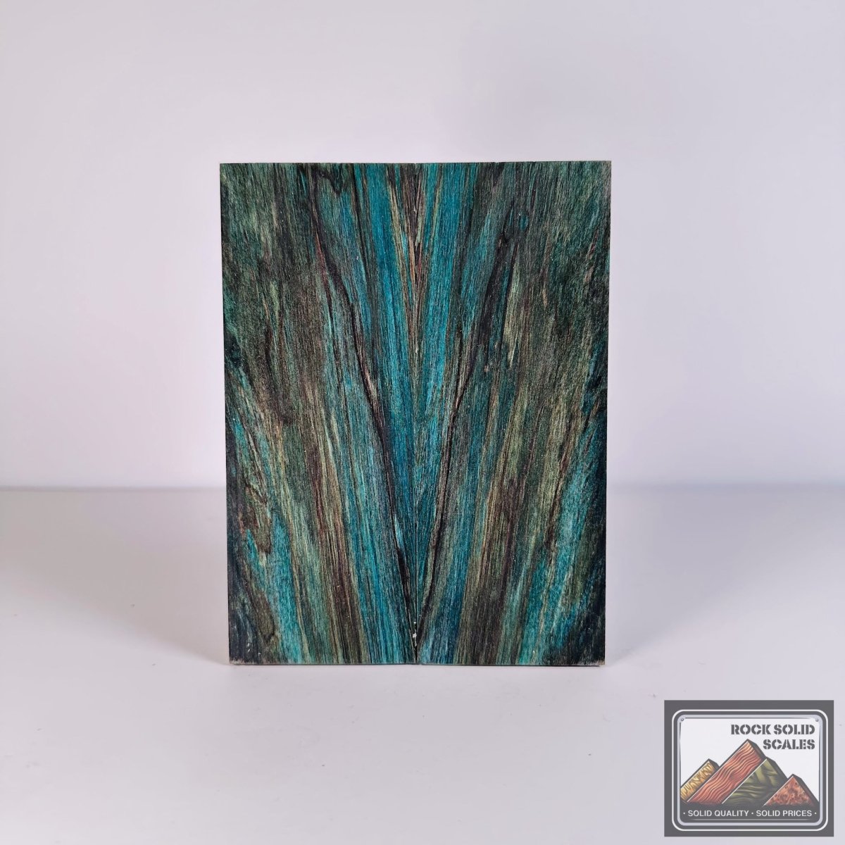 #2729 - Key Blue and Grey Spalted Alder - RockSolid Scales -