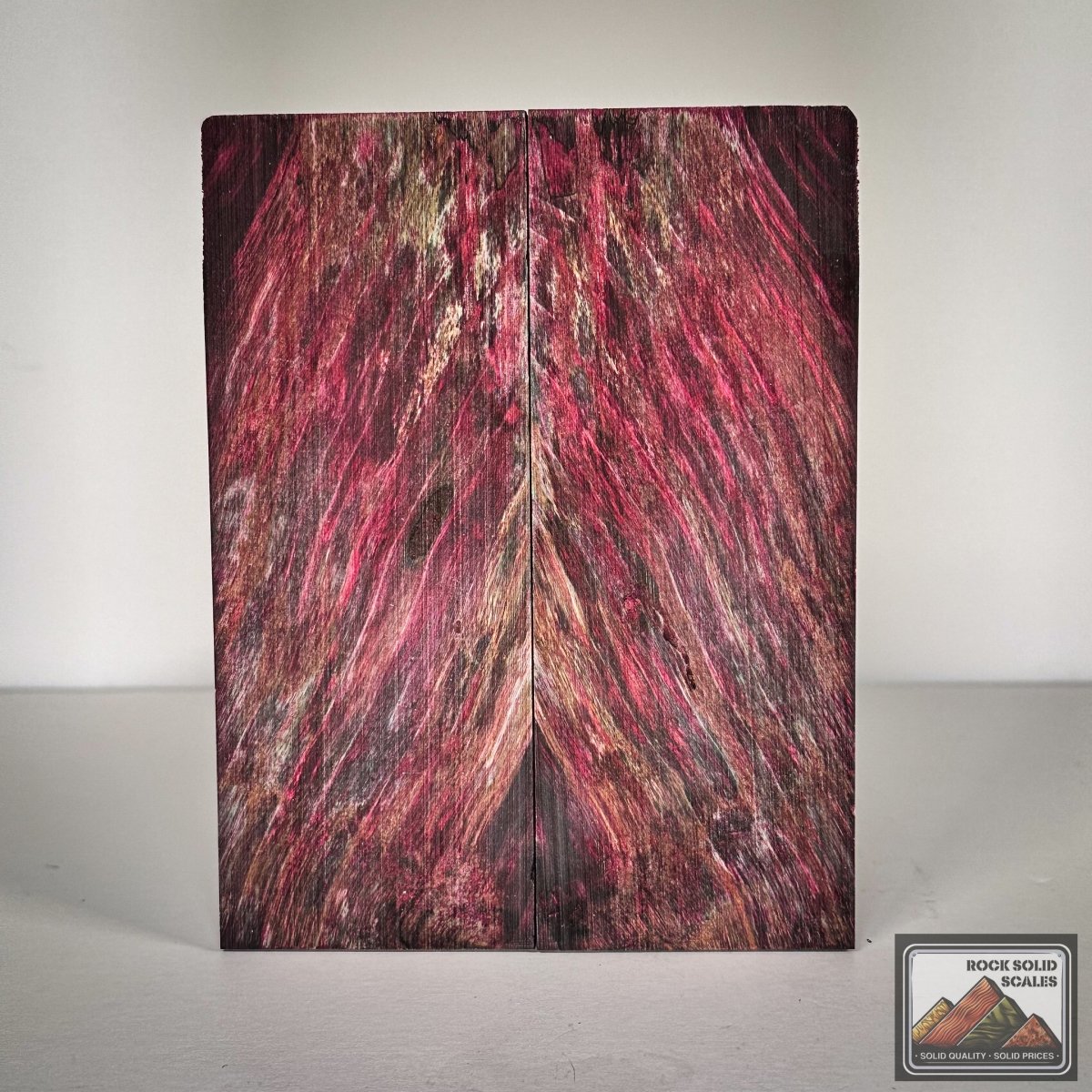 #2730 - Teal and Maroon Spalted Alder - RockSolid Scales -