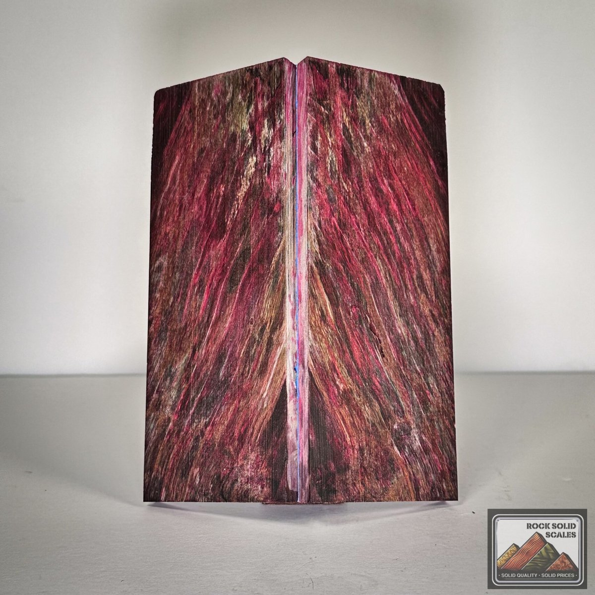 #2730 - Teal and Maroon Spalted Alder - RockSolid Scales -