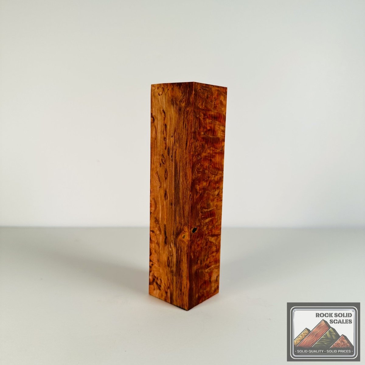 #2868 - Orange Masure Birch Block - RockSolid Scales -