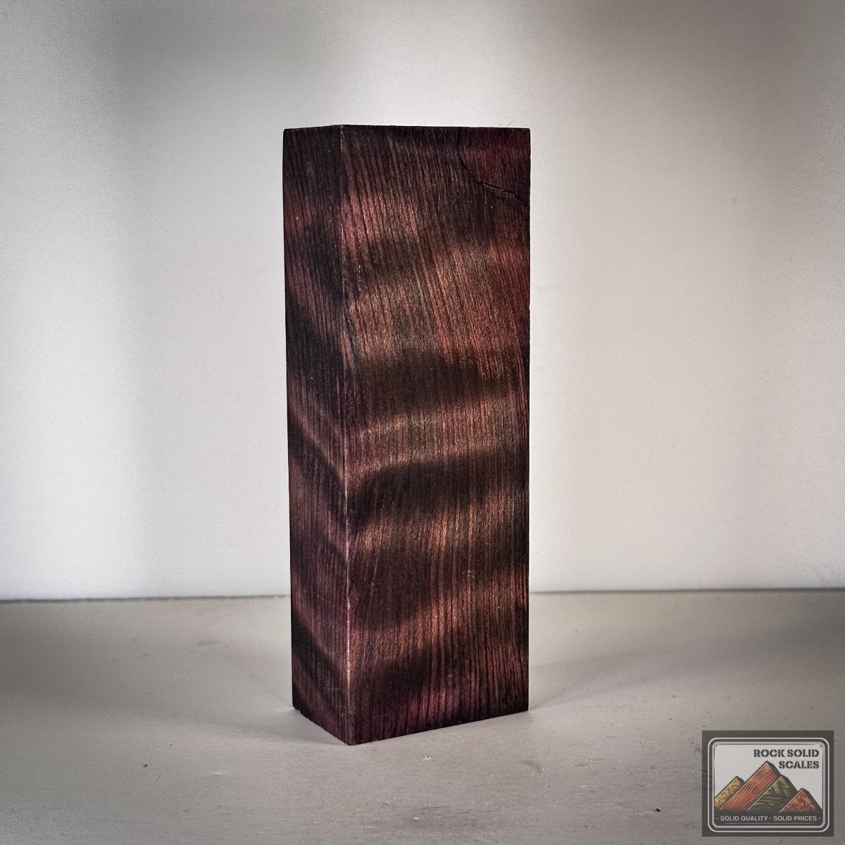 #2869 - INCREDIBLE! Purple Curly Redwood Block - RockSolid Scales -