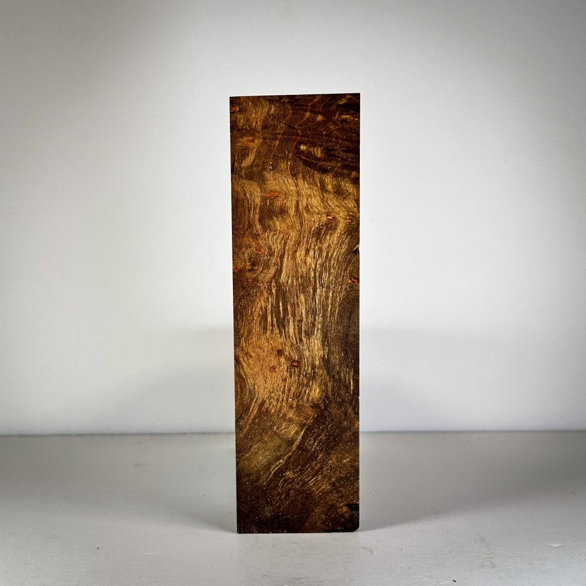 #3014 - Olive Green Maple Burl Block - RockSolid Scales -