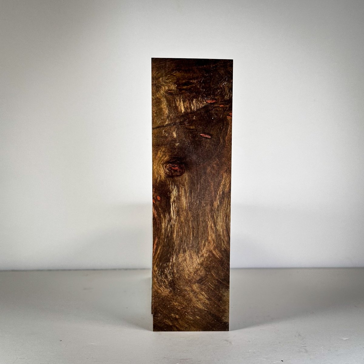 #3014 - Olive Green Maple Burl Block - RockSolid Scales -
