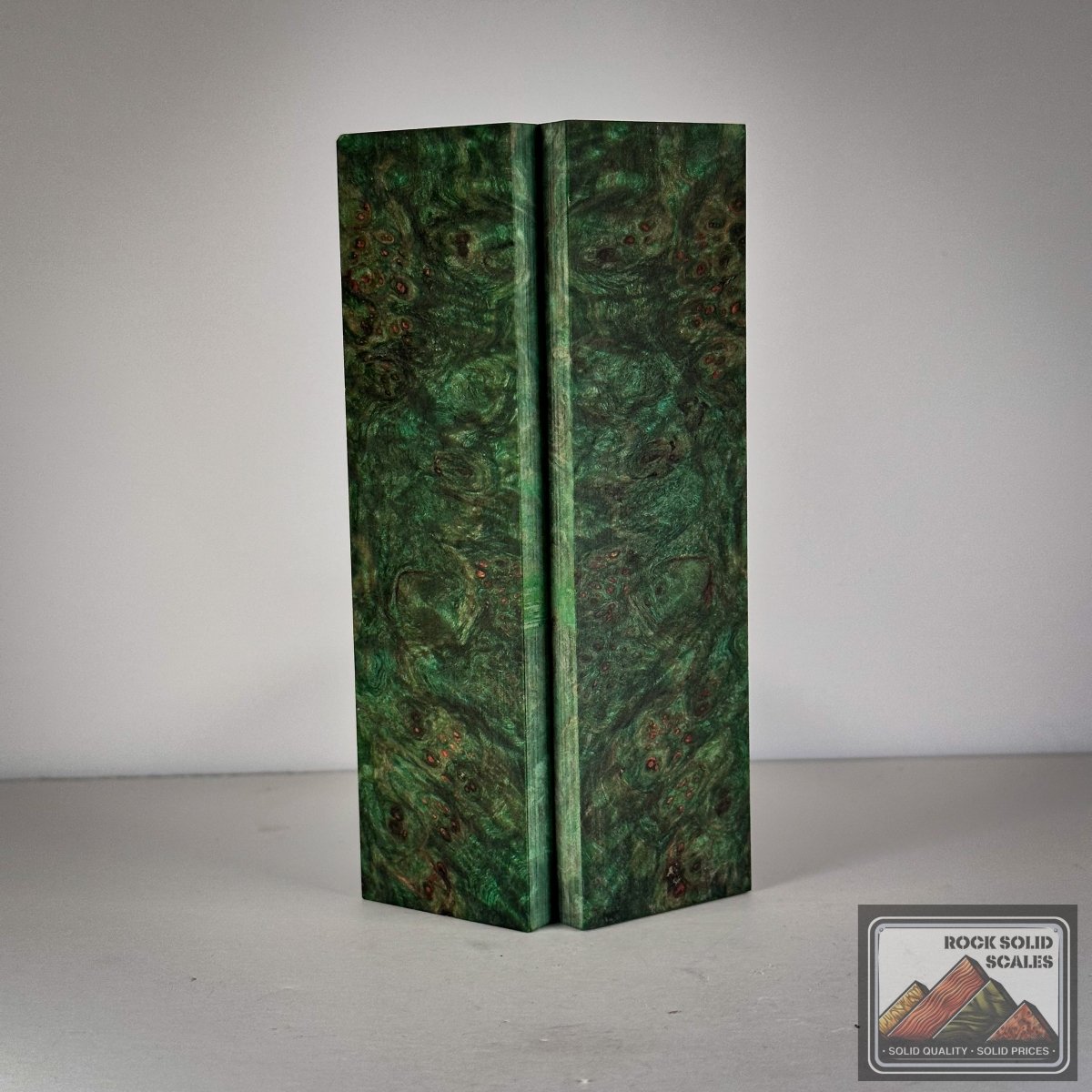 #3035 - Lime Green Maple Burl - RockSolid Scales -