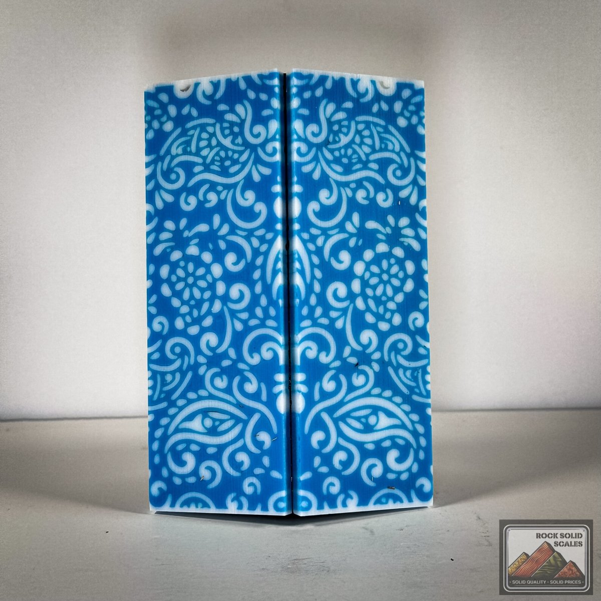 3D Baby Blue Paisley - Cut B - RockSolid Scales -