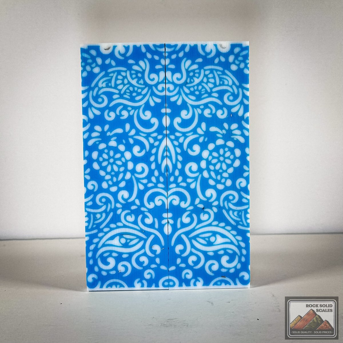 3D Baby Blue Paisley - Cut B - RockSolid Scales -