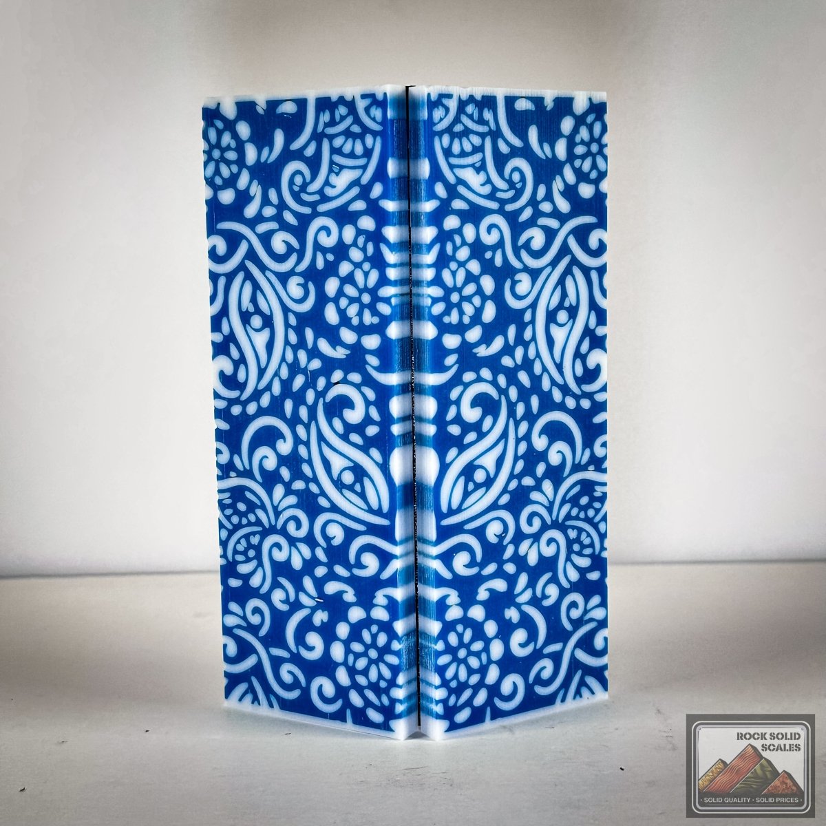 3D Blue Paisley - Cut A - RockSolid Scales -
