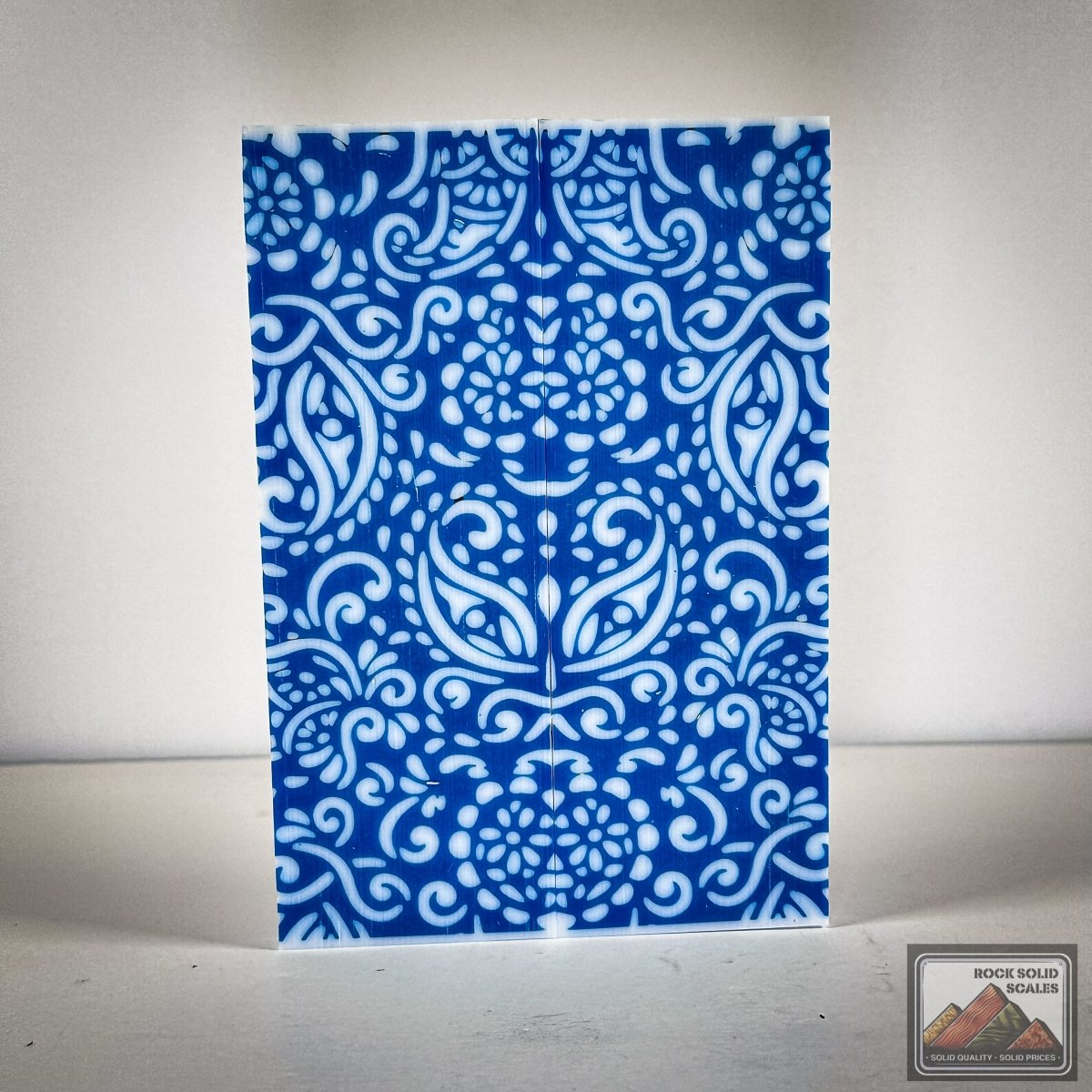 3D Blue Paisley - Cut A - RockSolid Scales -
