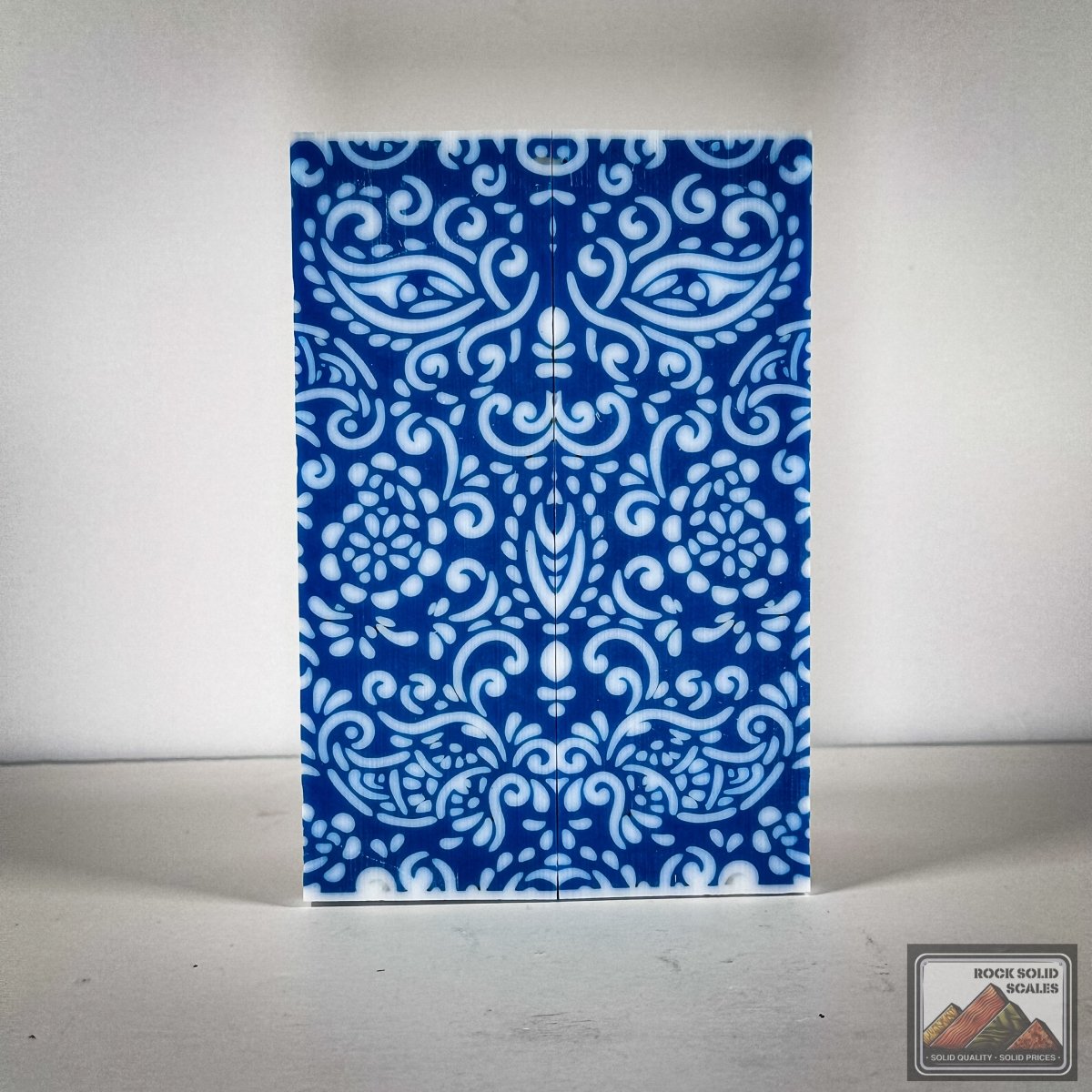 3D Blue Paisley - Cut B - RockSolid Scales -