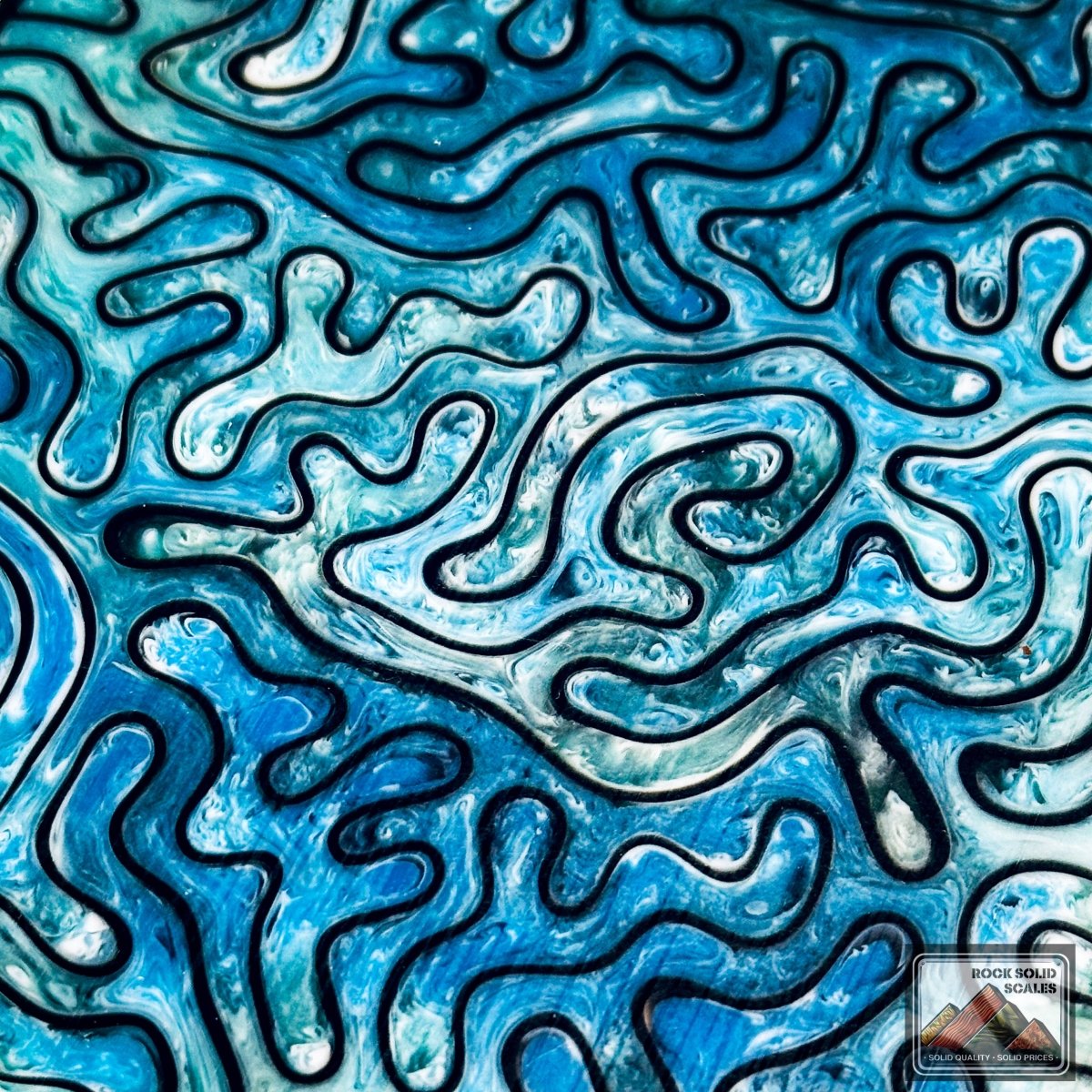 3D Coral Matrix - Seafoam 4 Color Pour - RockSolid Scales -