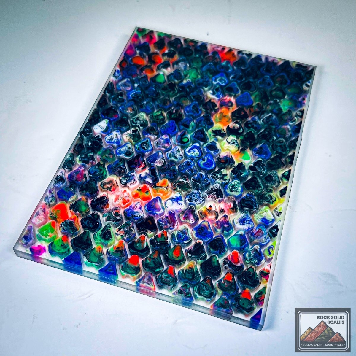 3D Dragon Scale Matrix - 8 Color Pour - RockSolid Scales -